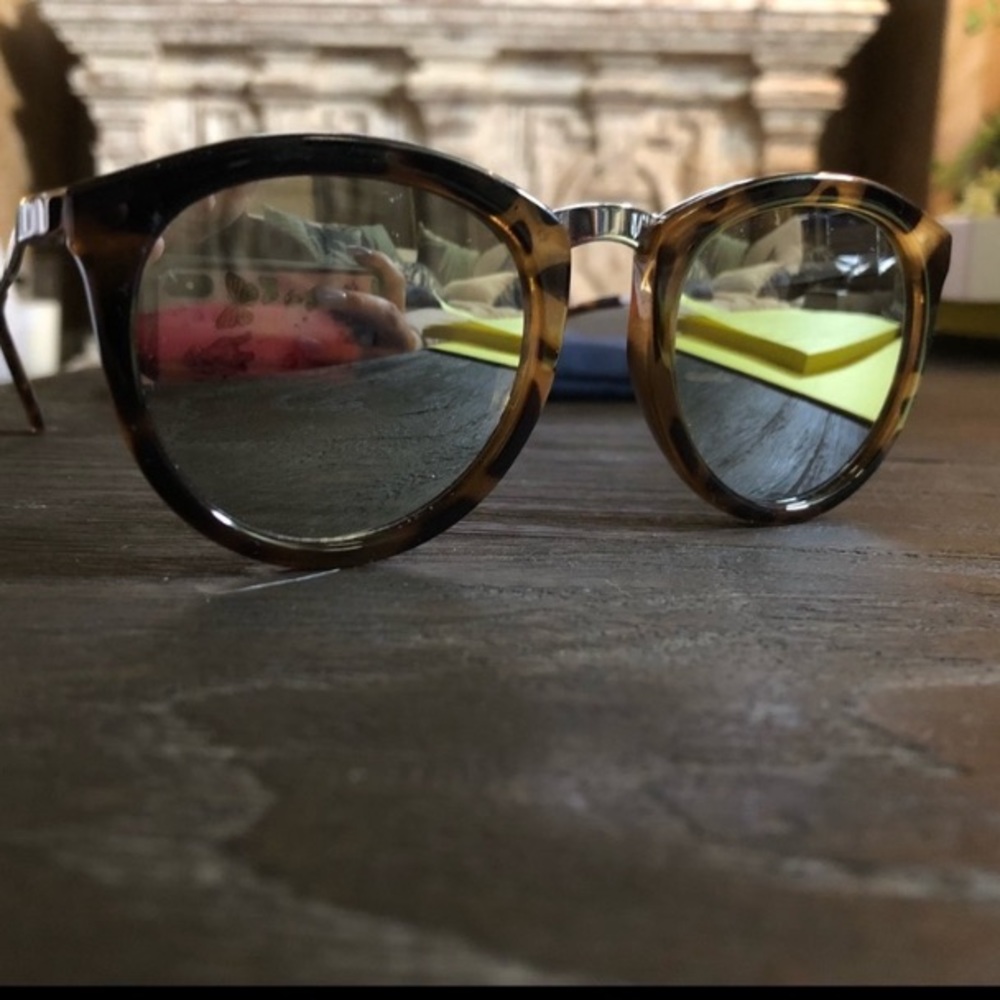 Le Specs No Smoking Tortoise Mirrored Sunglasses